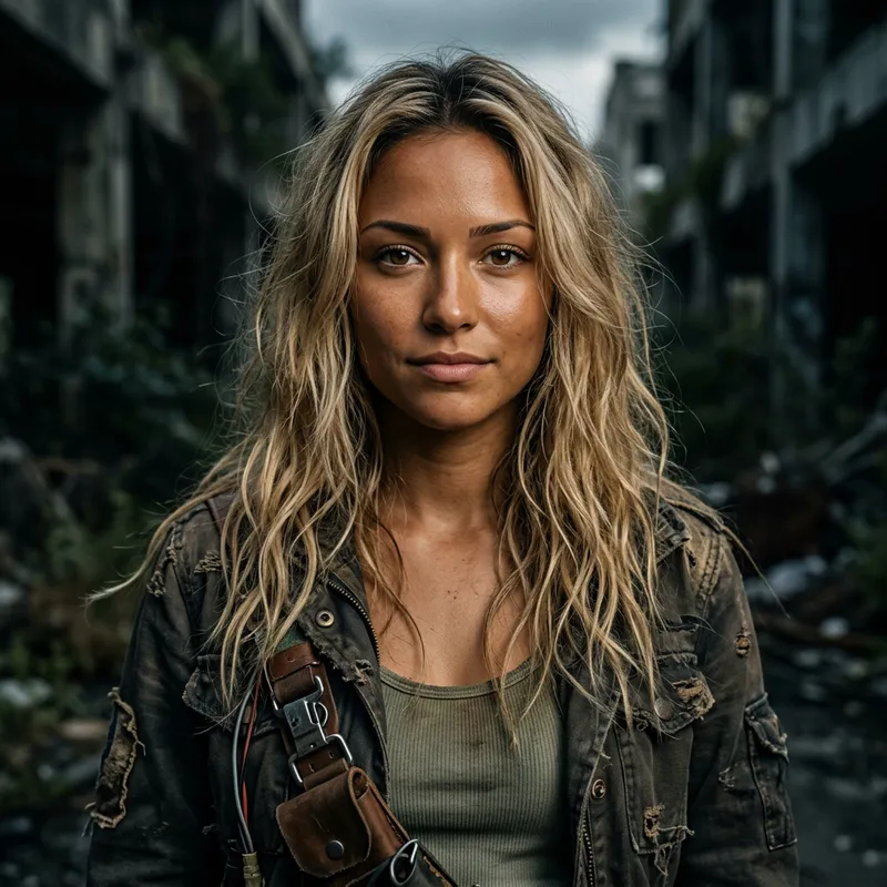 Vibrant Latina Woman in a Sci-Fi World Vibrant Latina Woman in a Sci-Fi World