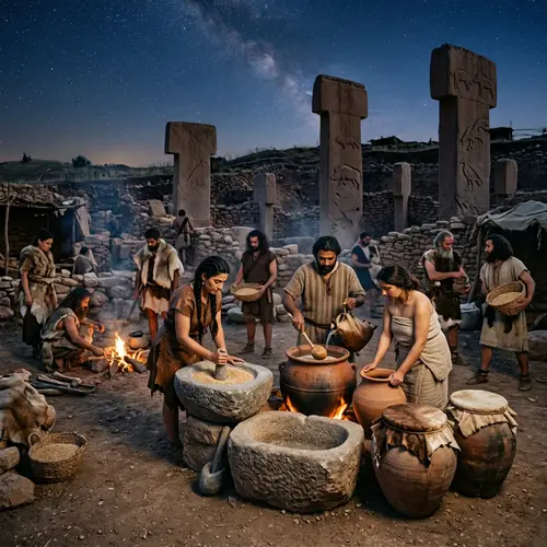 Ancient Brewing Scene at Gobeklitepe: 10,000 Years Ago