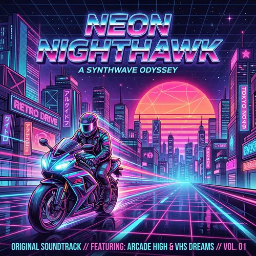 Professional Synthwave Style Cover Design