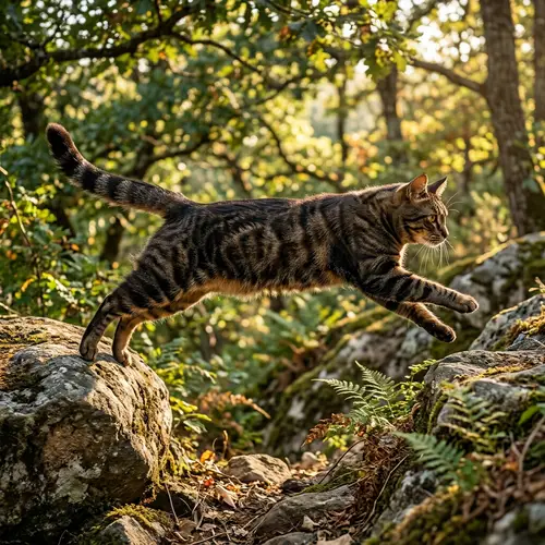 Muscular Cat: Power and Grace in Nature