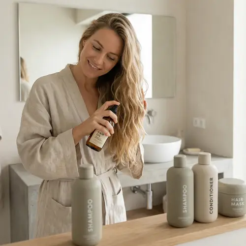 Sustainable Hair Care Products in Minimalist Design | Eco-friendly Solutions