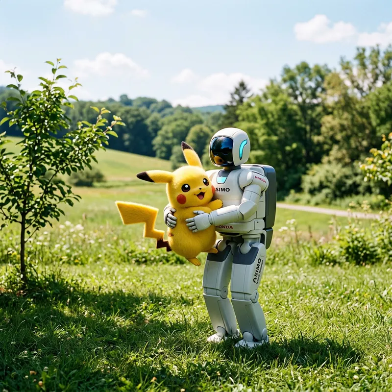 Pikachu Love: Adorable Moments with Honda Asimo Pikachu Love: Adorable Moments with Honda Asimo