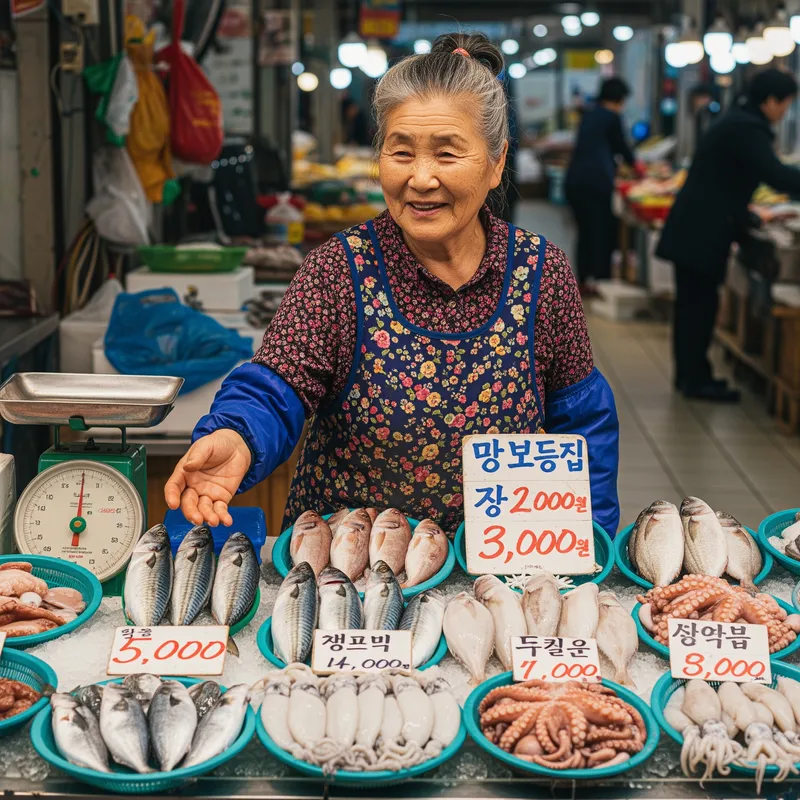 60s Fish Seller Grandmother: A Tribute