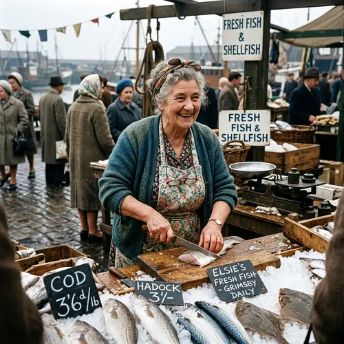 60s Fish Seller Grandmother: A Tribute