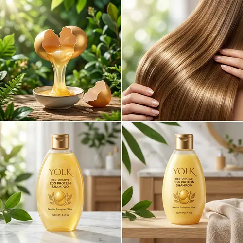 Protein-Rich Egg Shampoo for Thick, Smooth Hair | Natural Ingredients