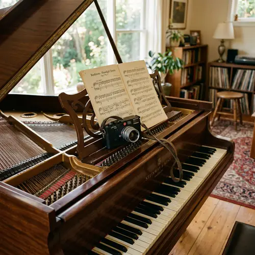 Camera and Piano: Capturing Moments in Music