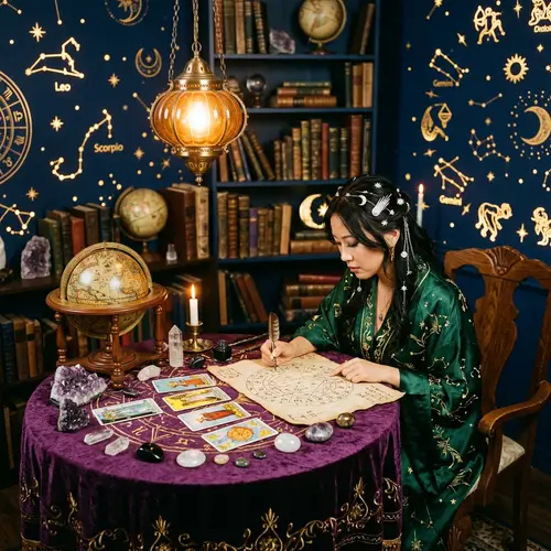 Celestial Astrology Room: Future Reading & Mystical Vibes
