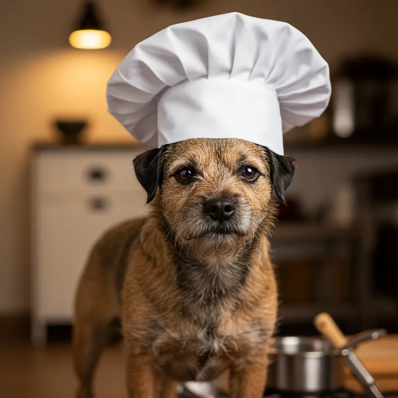 Border Terrier Chef: Cooking with Style