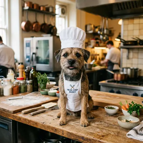 Border Terrier Chef: Cooking with Style