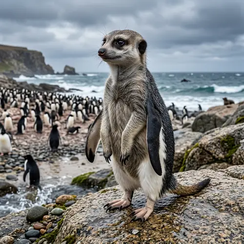 Unique Meerkat and Penguin Mix