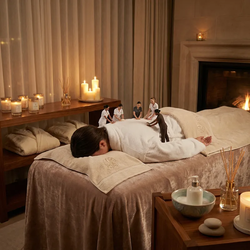 Luxurious and Indulgent Spa Setting: Expert Miniature Therapists