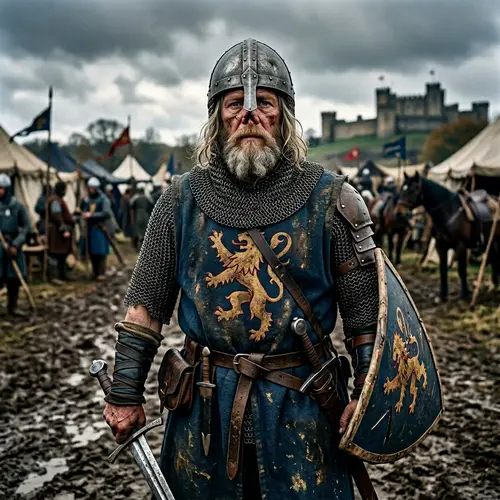 12th Century Knight Portrait - Unique Features