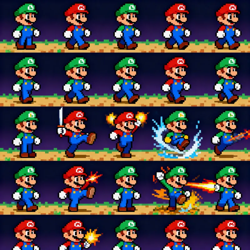 2D Game Sprite Sheet Creation