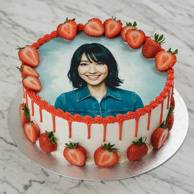 Custom Photo Cake for Your Friend Helin