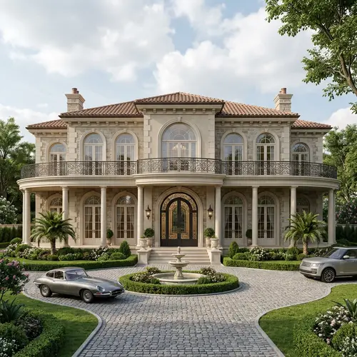 Elegant Medium-Sized Mansion Design