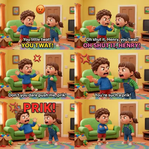 Claymation Kids Arguing Animation Video