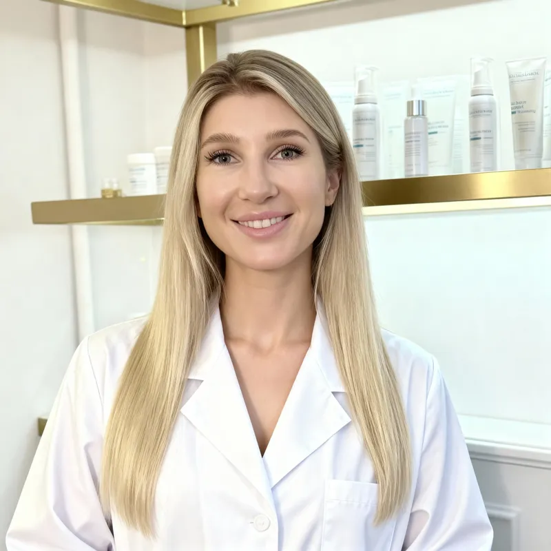 Expert Cosmetologist in a Stylish Beauty Salon