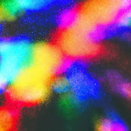 Shiny Holographic Foil: Iridescent Rainbow Effects