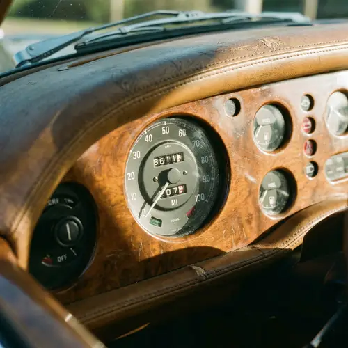 Car Dashboard with 8611 MI Odometer Reading