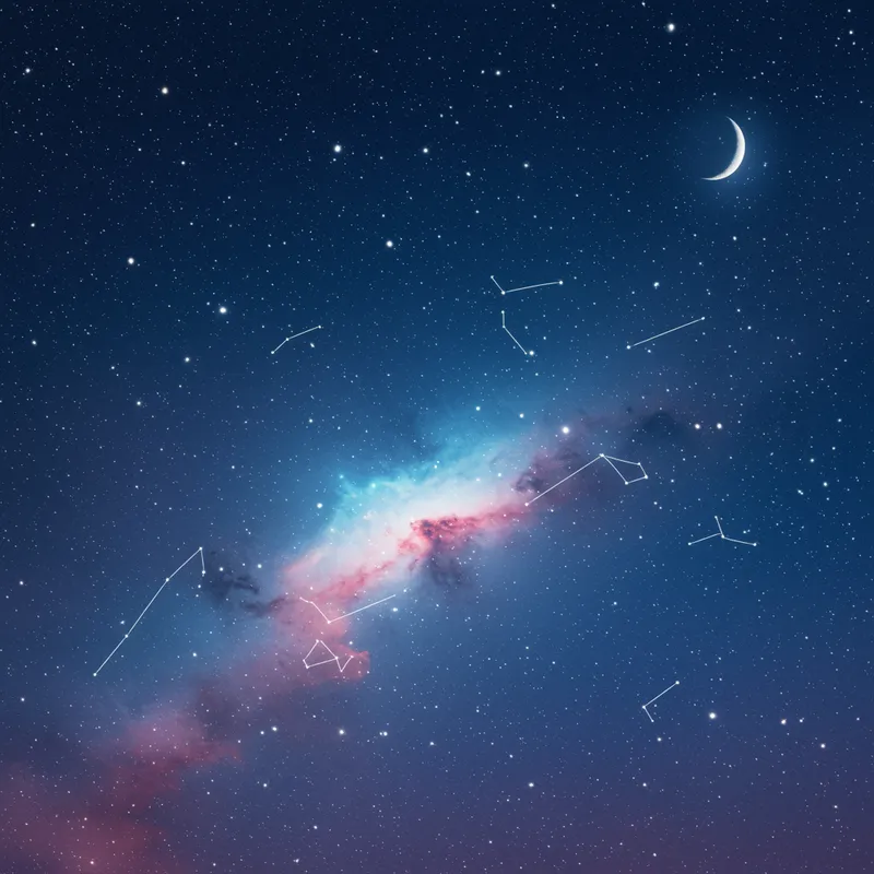 Serene Night Sky: A Cosmic Wonder Serene Night Sky: A Cosmic Wonder