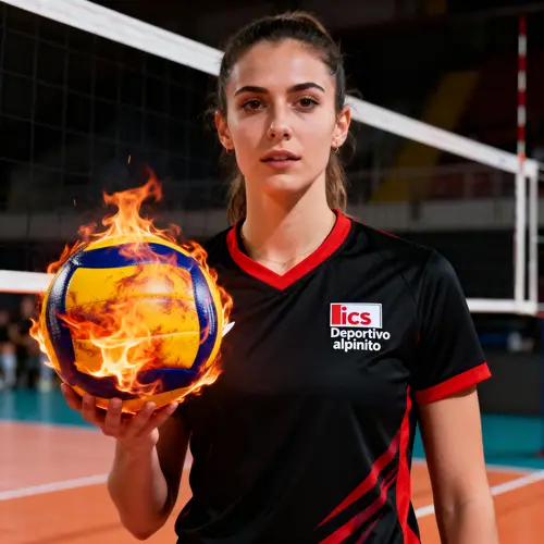 Stunning Red and Black Volleyball Shirt Design