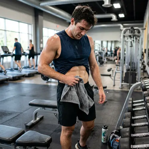 Sweaty Gym Clean-Up: Abs Workout Recovery