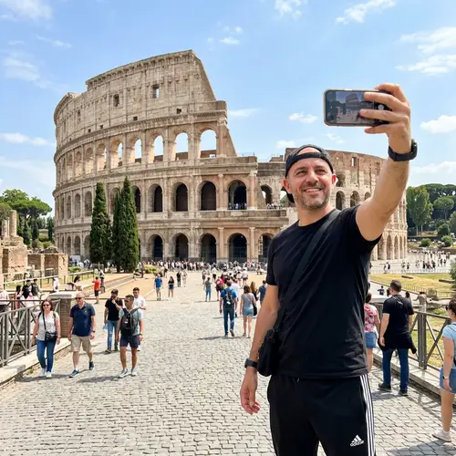 Selfie at the Colosseum: Explore Iconic Rome Moments