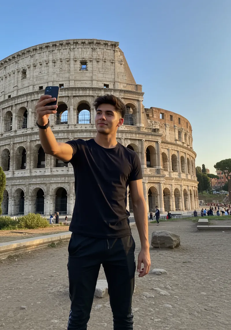 Selfie at the Colosseum: Explore Iconic Rome Moments