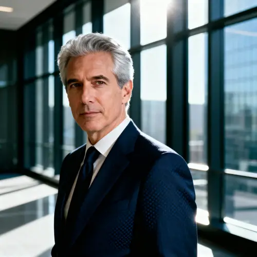 Confident Business Executive in Modern Office Portrait