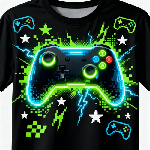 Gaming Style T-Shirt Design