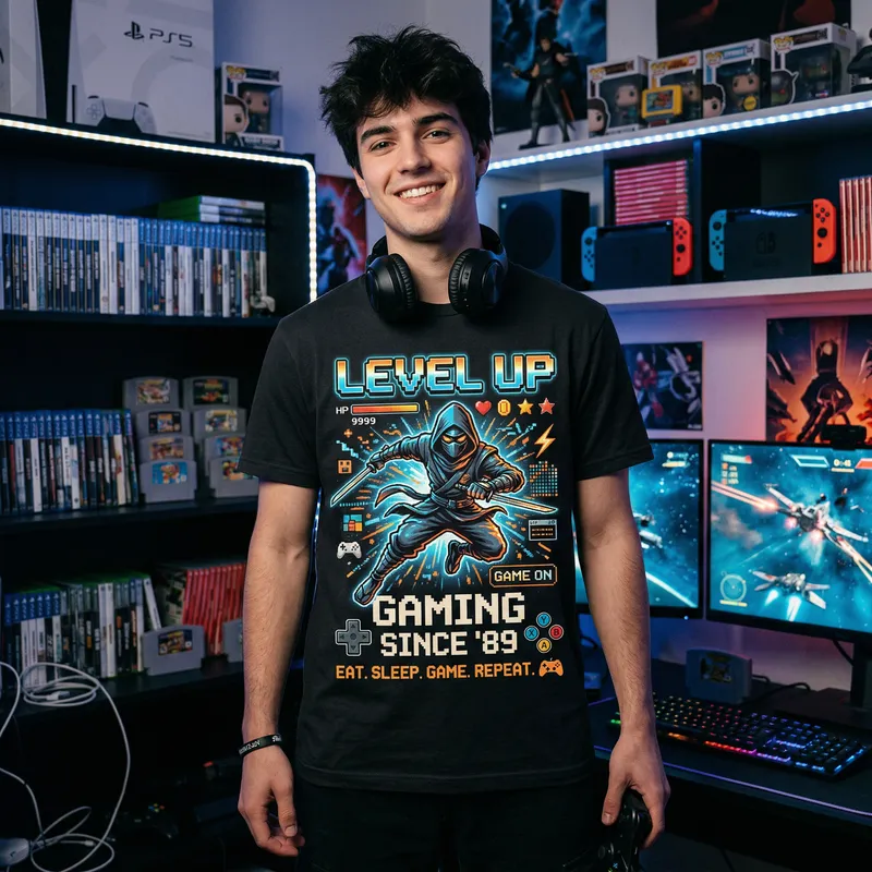 Gaming Style T-Shirt Design