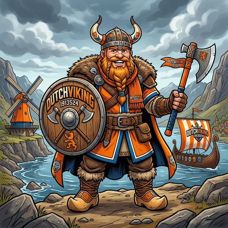 DutchViking Brand Mascot Design