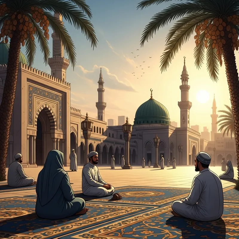 Peaceful Naat Shareef Scene in Madinah