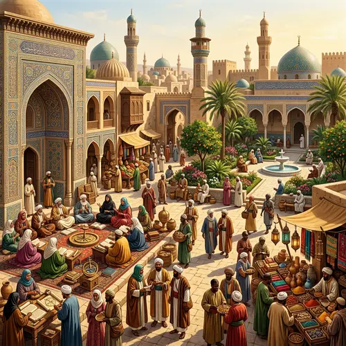 Islamic Golden Age: Thriving City & Cultural Exchange