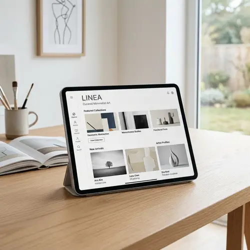 Minimalist Art Content Platform | Your Creative Space