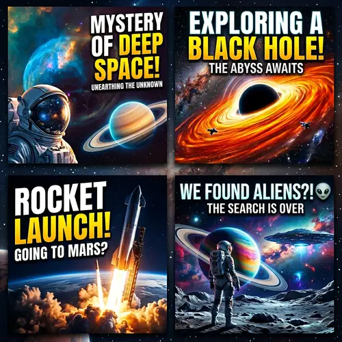 Create Stunning Space-Themed YouTube Thumbnails