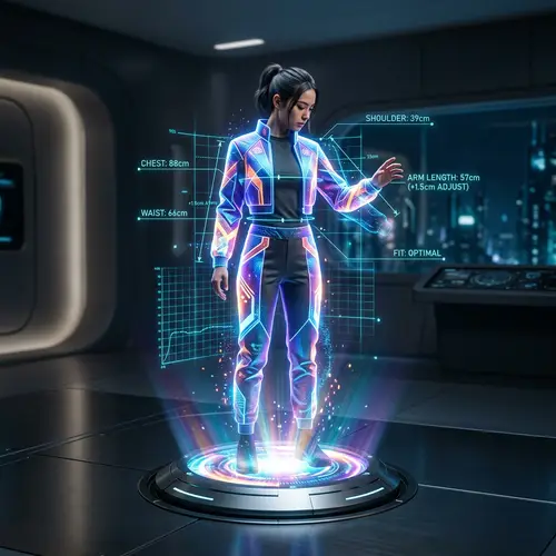 Futuristic Fashion: Holographic Outfit Selection | Website