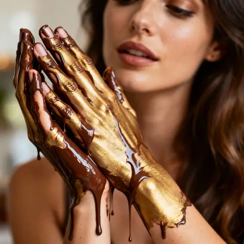 Chocolate Covered Women's Feet Photos