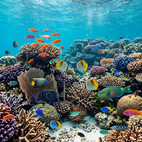 Colorful Underwater Fish Species and Coral Reef Exploration