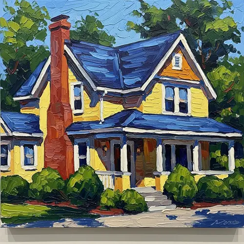 A House Painted with a Brush