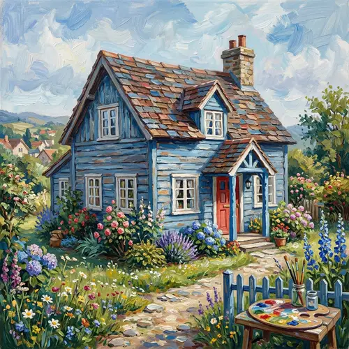 A House Painted with a Brush