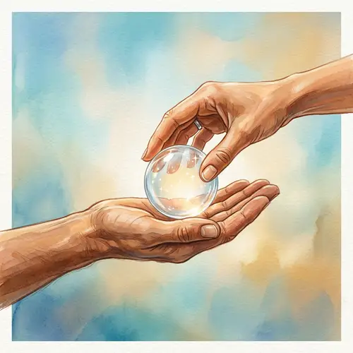 Crystal Sphere of Trust: Symbol of Honest and Precious Trustworthiness