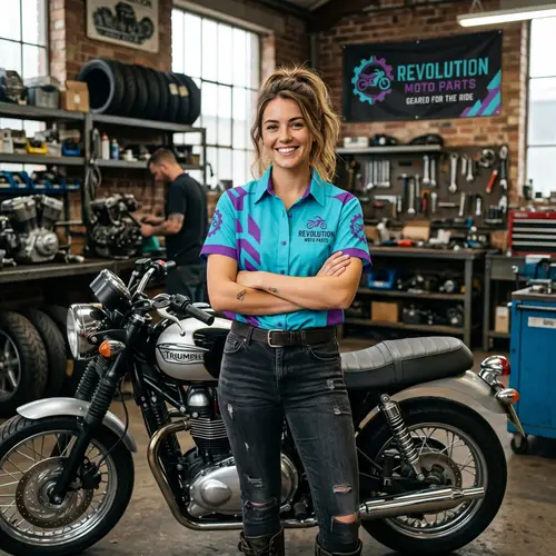 Striking Casual Shirt for Motorbike Parts Startup