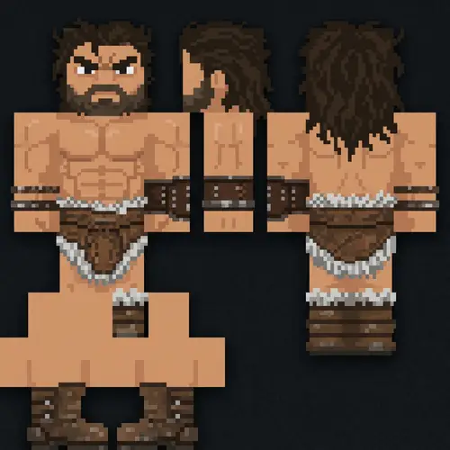 Minecraft Skin: Grognak the Barbarian from Fallout 4