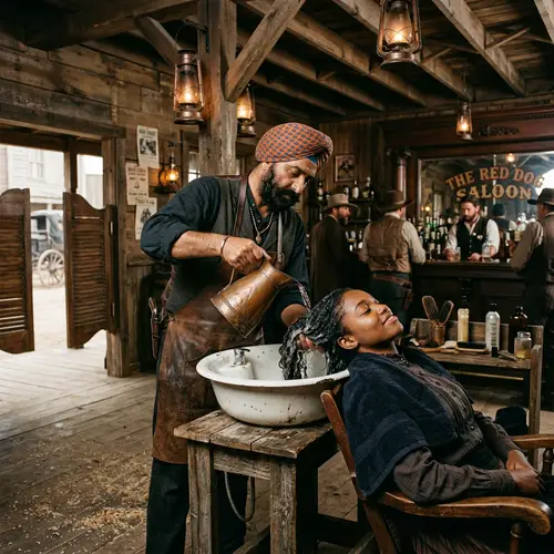 Vintage Salon Hair Washing: Cultural Fusion Styling