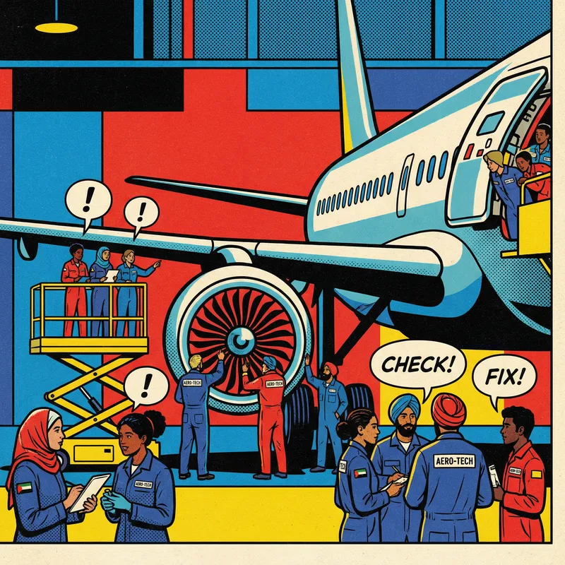 Pop Art Aircraft Maintenance