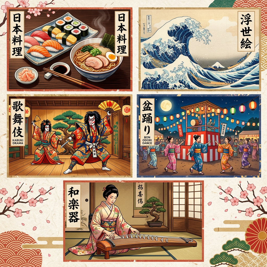 Culture of Japan: Food, Art, Drama, Dance, Music | AI Art
