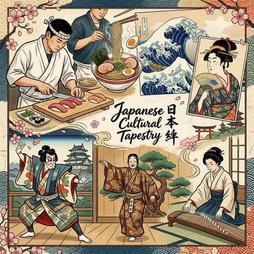 Culture Collage of Japan: Food, Art, Drama, Dance, Music