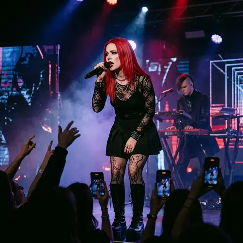 Goth Vocalist Delivers Dark Pop Performance | Musical Duo