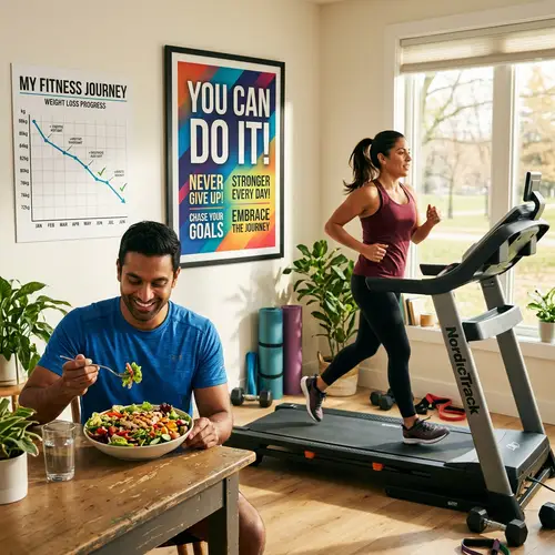 Bright Weight Loss Transformation Scene | Motivational Image